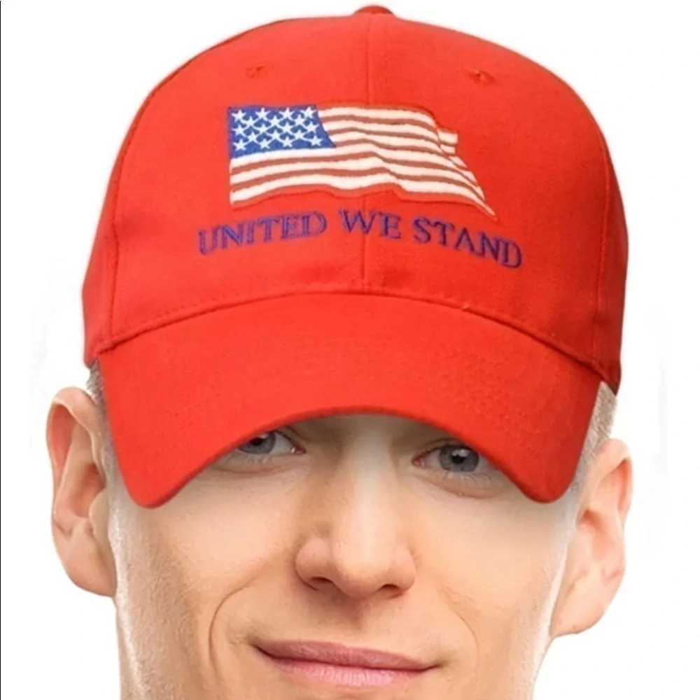 United we stand American flag hat